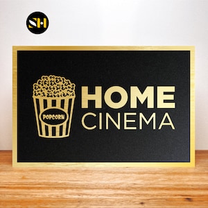 Heimkino | Heimkino Schilder | Beschilderung | Kino Decor I Popcorn