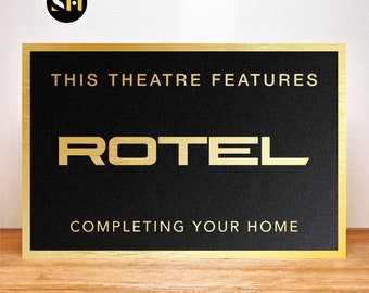 Rotel | Home Theatre Signs | Signage | Cinema Decor