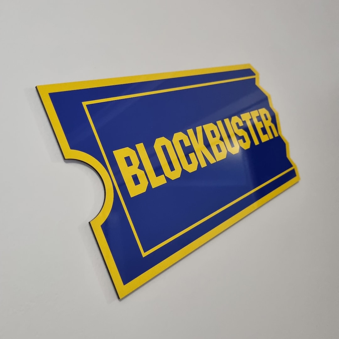 Blockbuster Sign | Home Theatre Signs | Signage | Cinema Decor - Etsy