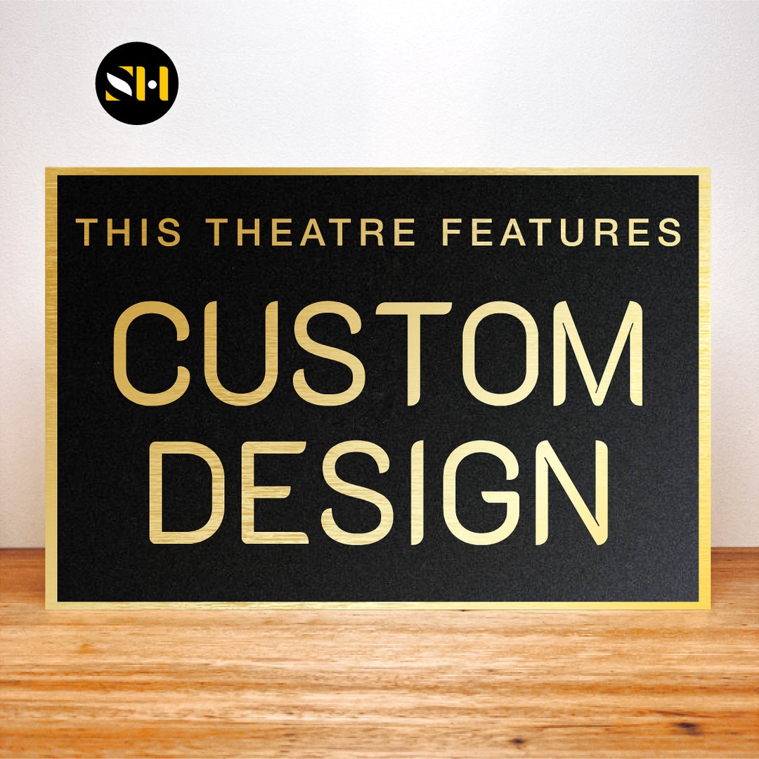 Custom Stage Sign CUSTOM ORDER | Home Theatre Signs | Signage | Cinema Decor - Etsy