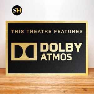 Dolby Atmos | Home Theatre Signs | Signage | Cinema Decor