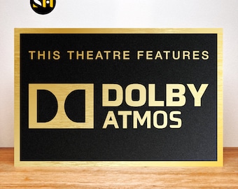 Dolby Atmos | Home Theatre Signs | Signage | Cinema Decor