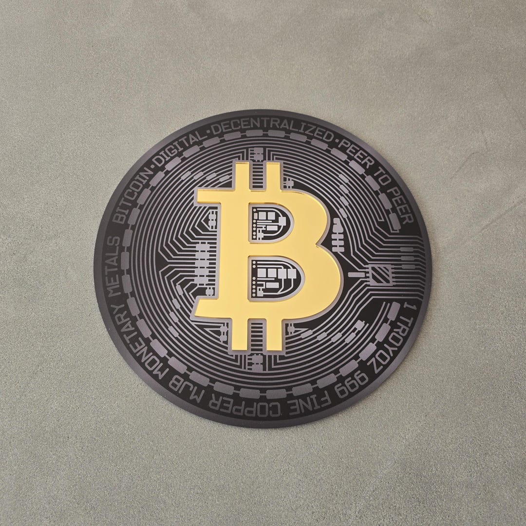 ビットコイン コイン メタル  ウォールデコ、暗号通貨、財務、新しいオフィスギフト、ウォールアート、オフィスデザイン、暗号通貨、食事、睡眠、取引、トレーディング - Etsy 日本