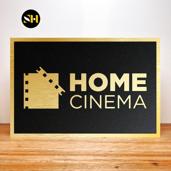 Home Cinema Home Theatre Signs Signage Cinema Decor Etsy
