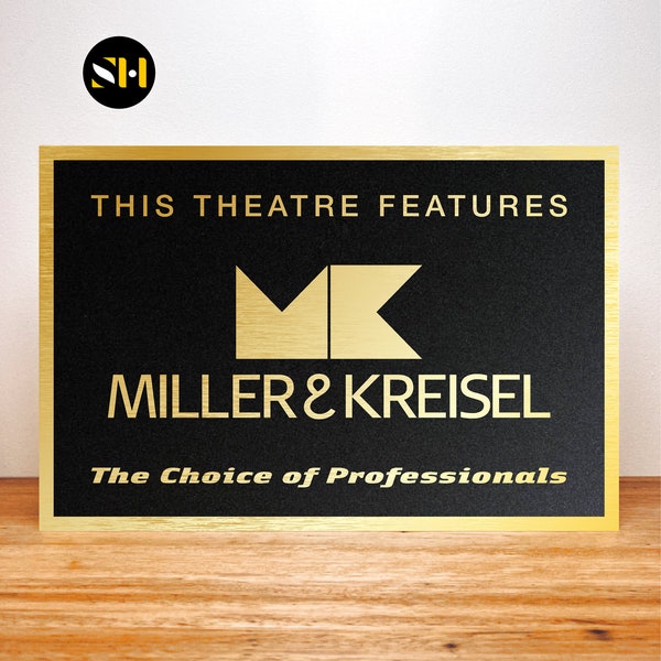 MILLER & KREISEL | Home Theatre Signs | Signage | Cinema Decor