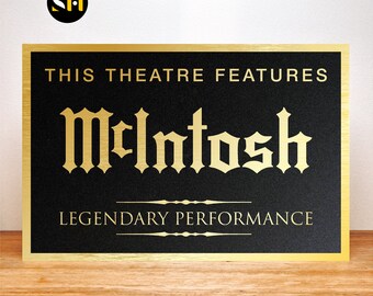 McIntosh | Home Theatre Signs | Signage | Cinema Decor