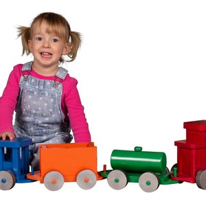 Solid Wood STEM Toy Train Kit