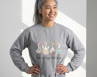 Bluza z okrągłym dekoltem Silly Goose Easter | Świąteczny top dla mamy-nauczycielki