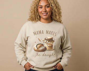 Bluza z nadrukiem Mama Makes the Dough do pieczenia chleba na zakwasie