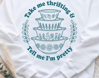 Koszulka Take Me Thrifting – Koszulka z grafiką inspirowaną stylem vintage dla zakochanych