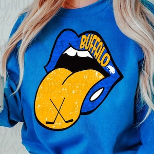 Buffalo Sticks Tongue | Hockey | Instant Download | Sabres | PNG | Sublimatiom