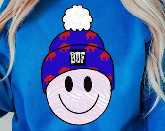 Gorro BUF Pom / Buffalo / Fútbol americano / Descarga instantánea / Bills / PNG