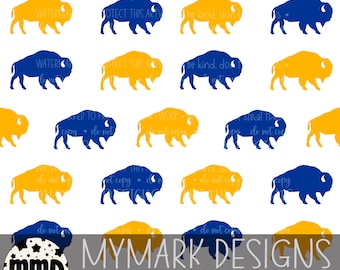 Classic Buffalo Hockey Seamless | 2 Files | Digital Paper | Football | Instant Download | Bills | Buffalo Football