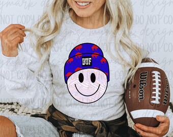 Gorro BUF / Buffalo / Fútbol americano / Descarga instantánea / Bills / PNG