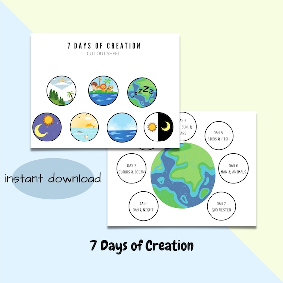 What are the 7 days of creation?