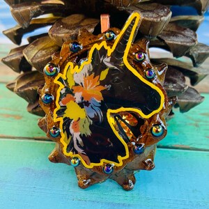 Knobcone Pinecone Pendant , Festival Necklace ,  Unicorn  Necklace