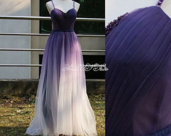 short purple wedding dresses