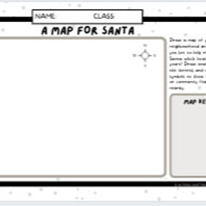Eine Karte für Santa Aktivität - Printable | Digitale Datei