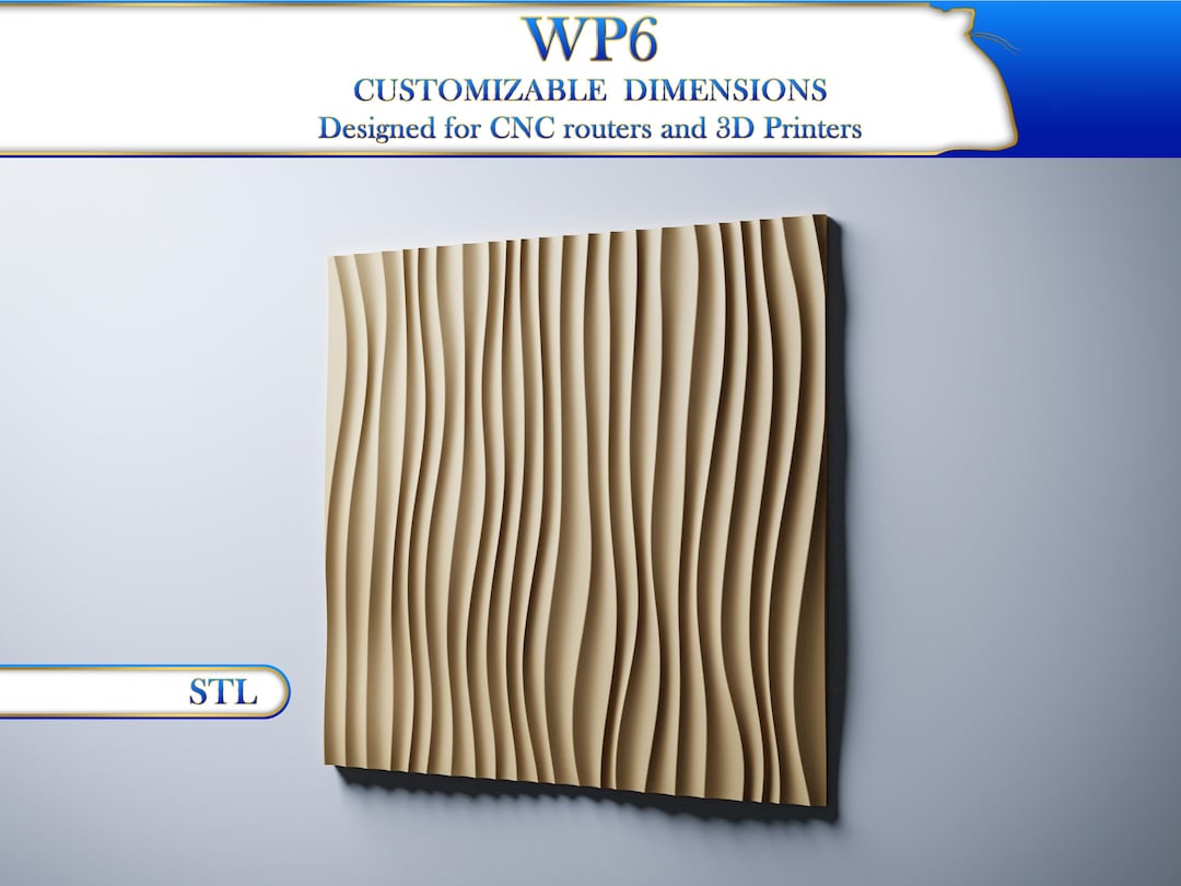 Modern 3D Panel STL File: CNC Router Texture Design (digital Download ...