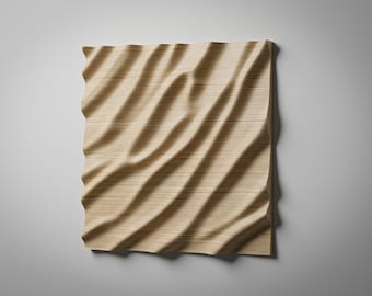3D Wood Wall Art Panel CNC Files: Nature-Inspired Decor (STL) • TP6