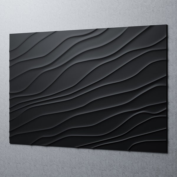 3d panel cnc wall art | stl for cnc 3d wood wall panel |  textured wall panel 3d cnc fles |3d wave panel mold | WP12