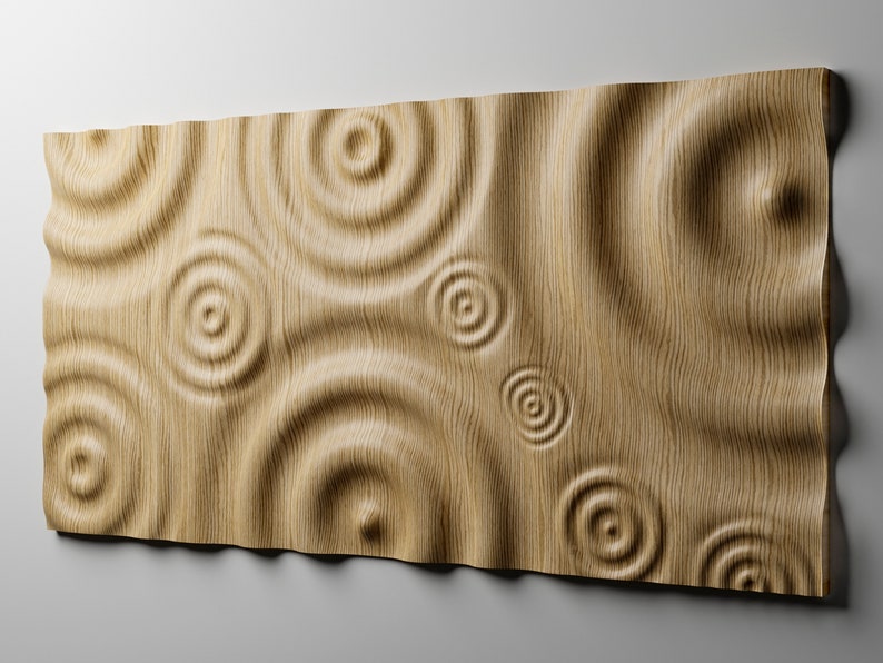 Ripple wall cnc texture relief carving