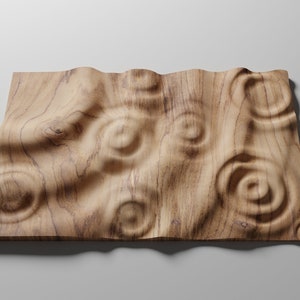 File STL 3D per router CNC / Increspature a goccia di pioggia / file CNC per intaglio in rilievo / RP1