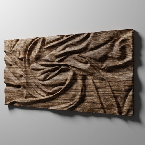 Wall Panel 3D 3D Model CNC CNC File Stl Basrelief Etsy