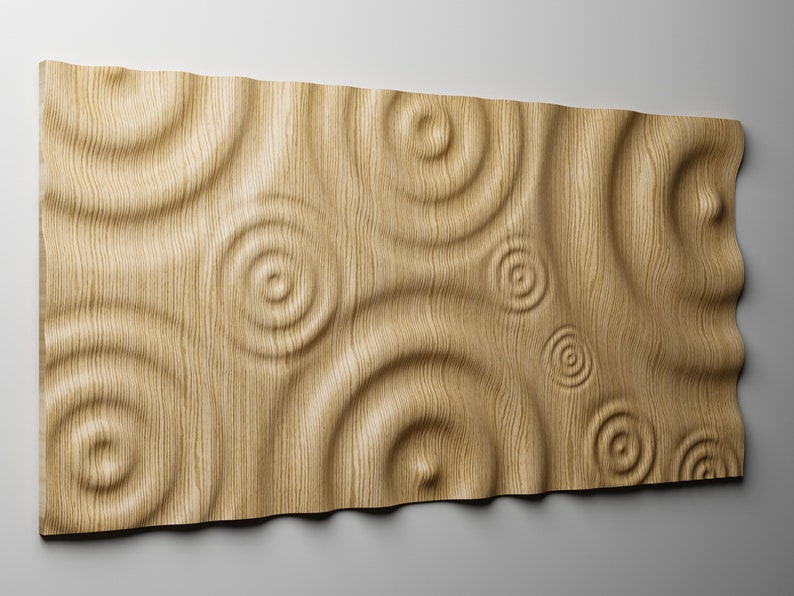 3d wall panels wood ripple wall