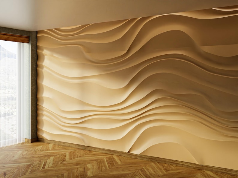 3D Color Wave WC050 Wall Murals