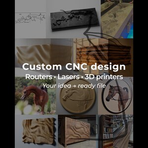 Custom CNC Design • 3D & 2D Modeling for Routers, Lasers, 3D Printers