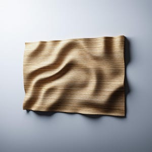 Abstract CNC wall art panel — customizable STL relief for wood wall panels,