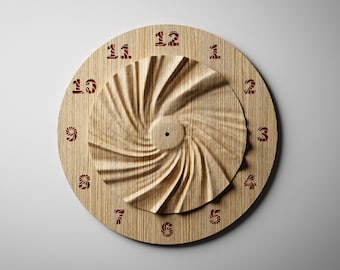 Wall clock stl cnc file | C6
