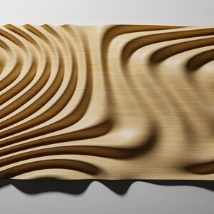 Wave Panel 3D STL-modell: CNC-snideri, 3D-utskrift (digital fil) • WP4 bild 2