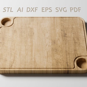 Serving tray, CNC files for wood, STL and Vector files, ST1