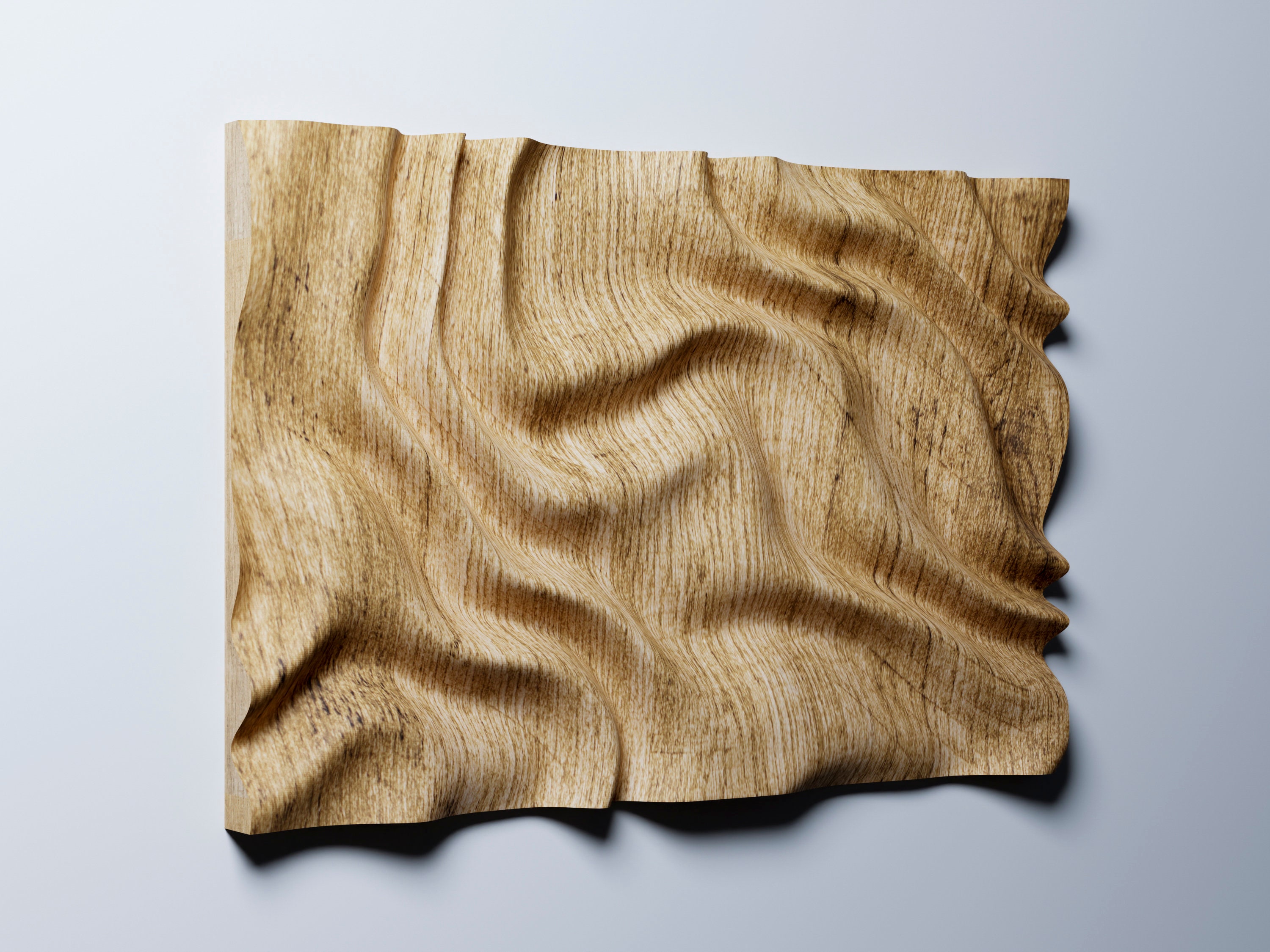 Modern 3D Wall Art STL File: CNC Carved Wood Panel (digital Download ...