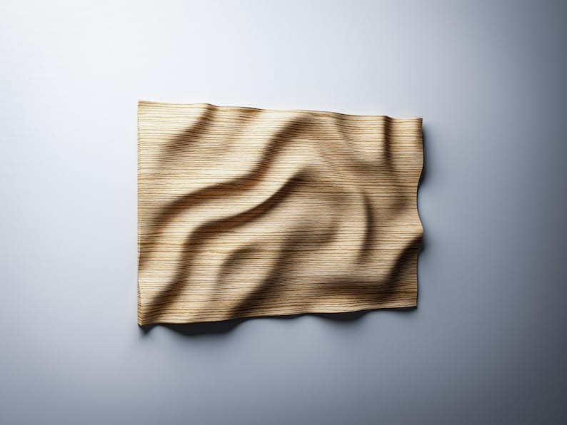 3D wavy panel CNC design in STL format for CNC machine projects