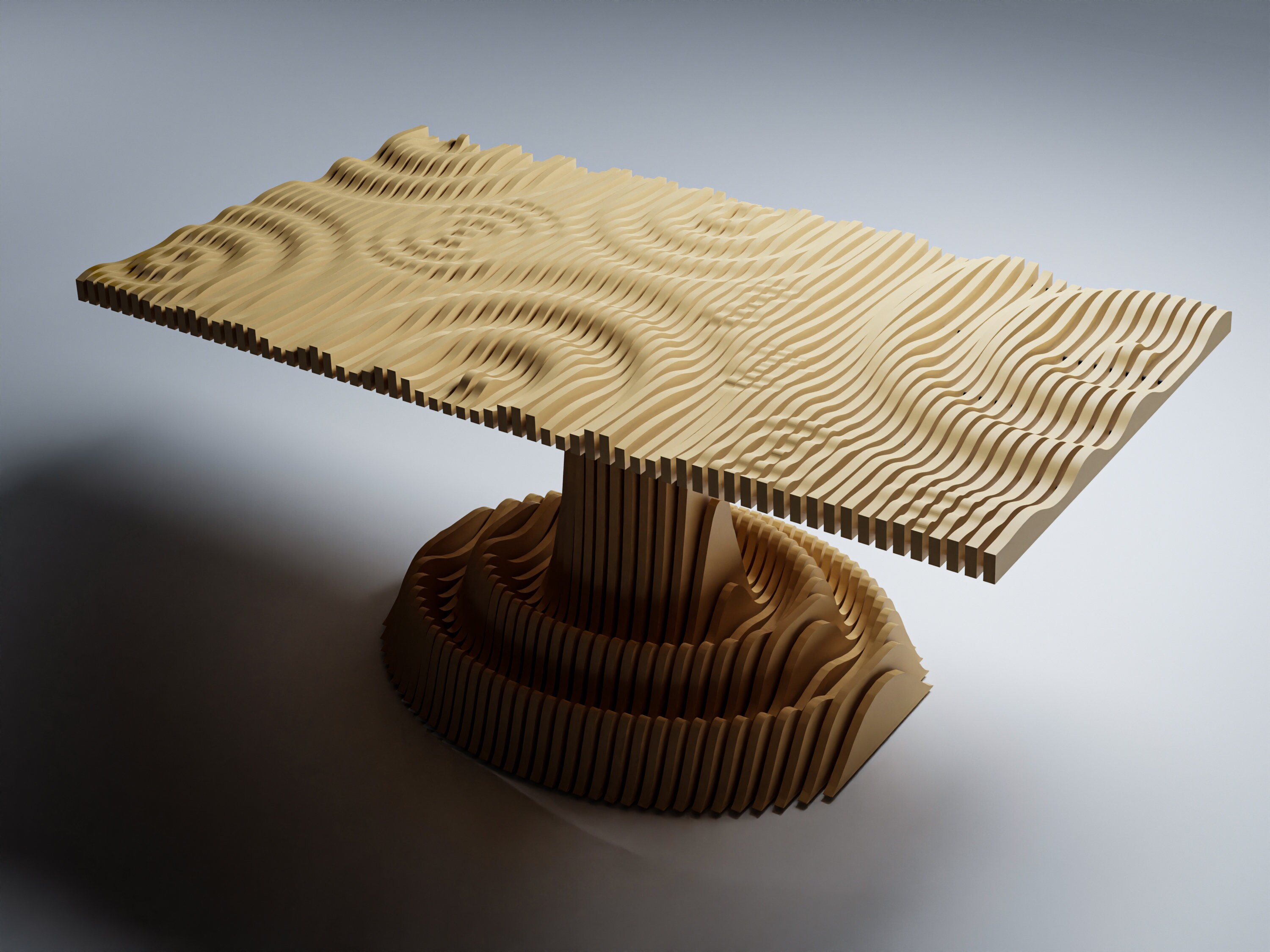 Parametric Table Design: CNC Cutting Files (digital Download) • PF3 - Etsy