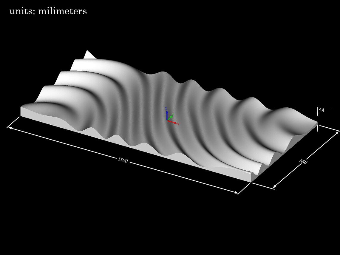 Water Ripple Panel Cad Water Ripple 3D Wall Panel CNC STL File: Wood Carving Design - Etsy Canada