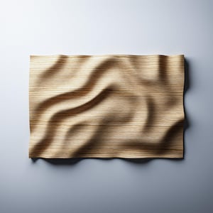 Top view - CNC STL file for wavy panels, wood wall art