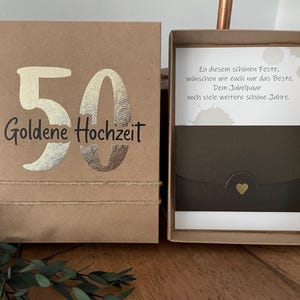 Noces d'or - Emballage cadeau en argent