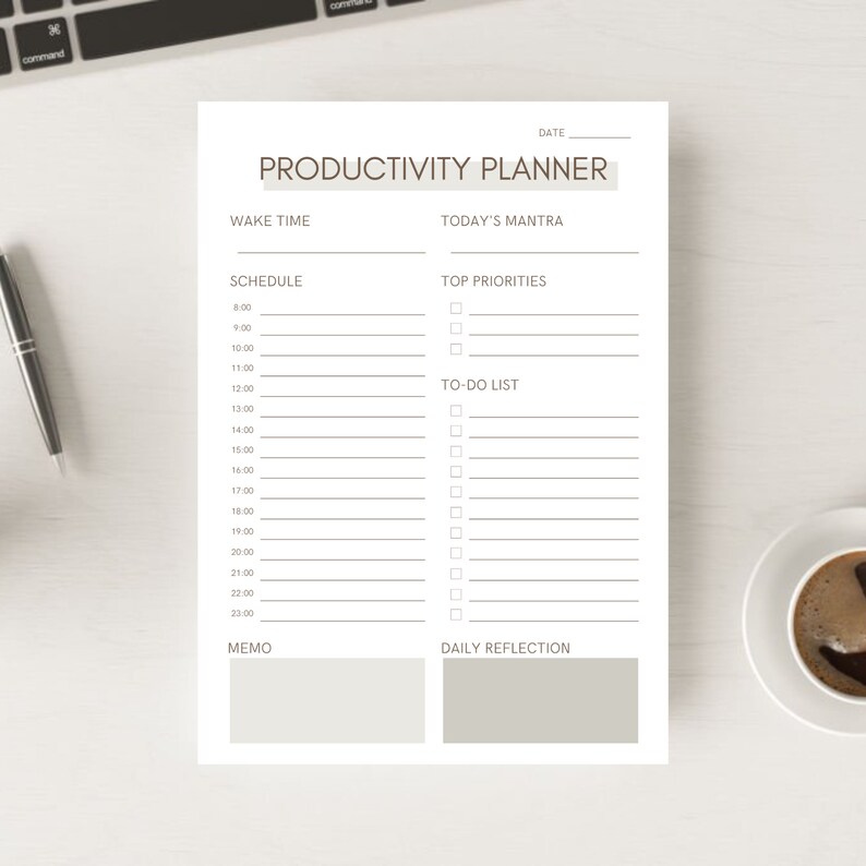 Printable Productivity Planner Printable Life Organizer PDF - Etsy