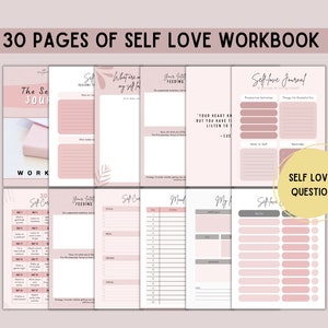 Self Love Done for You Ebook for Life Coach Workbook Canva Template ...
