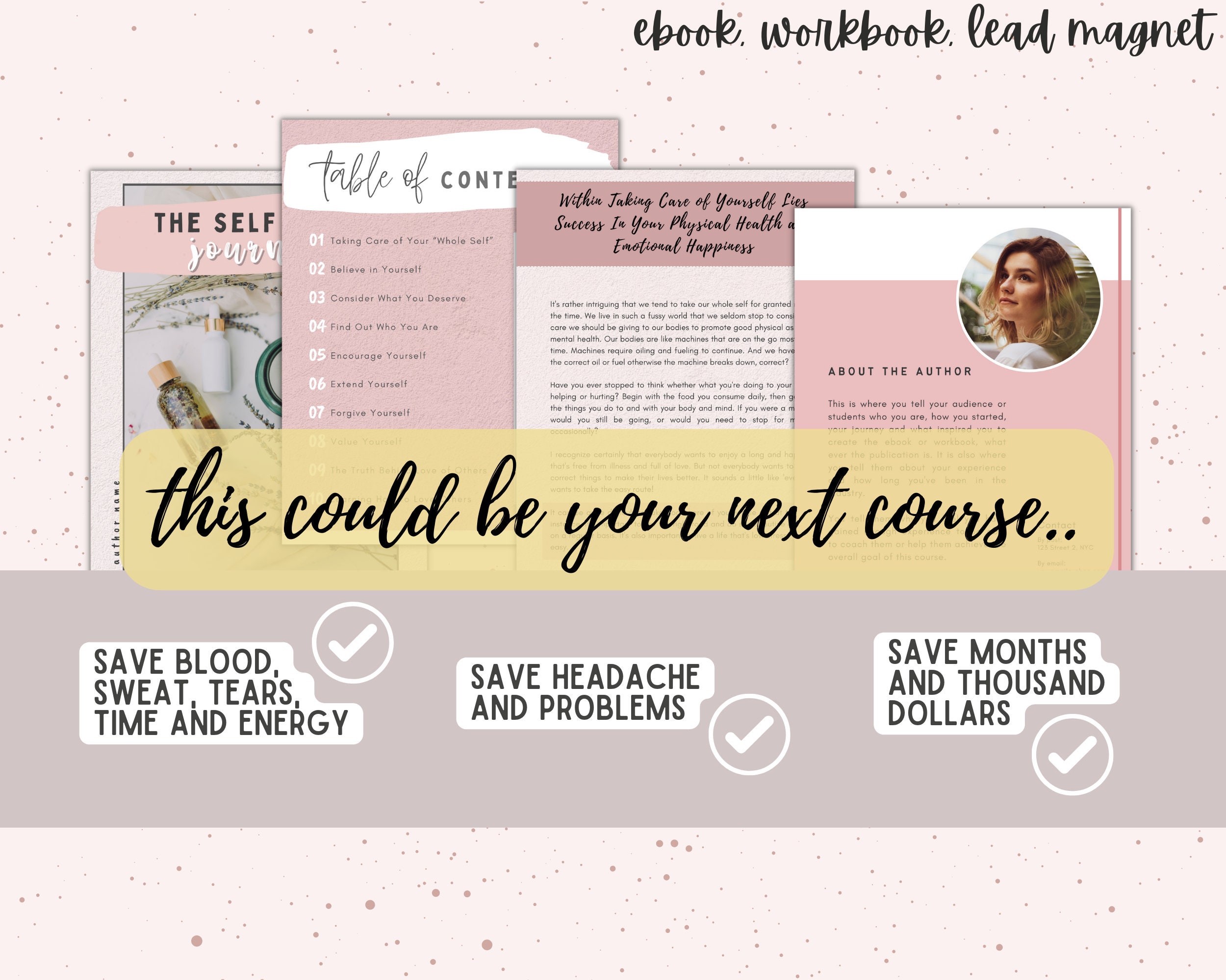 Self Love Done for You Ebook for Life Coach Workbook Canva Template ...