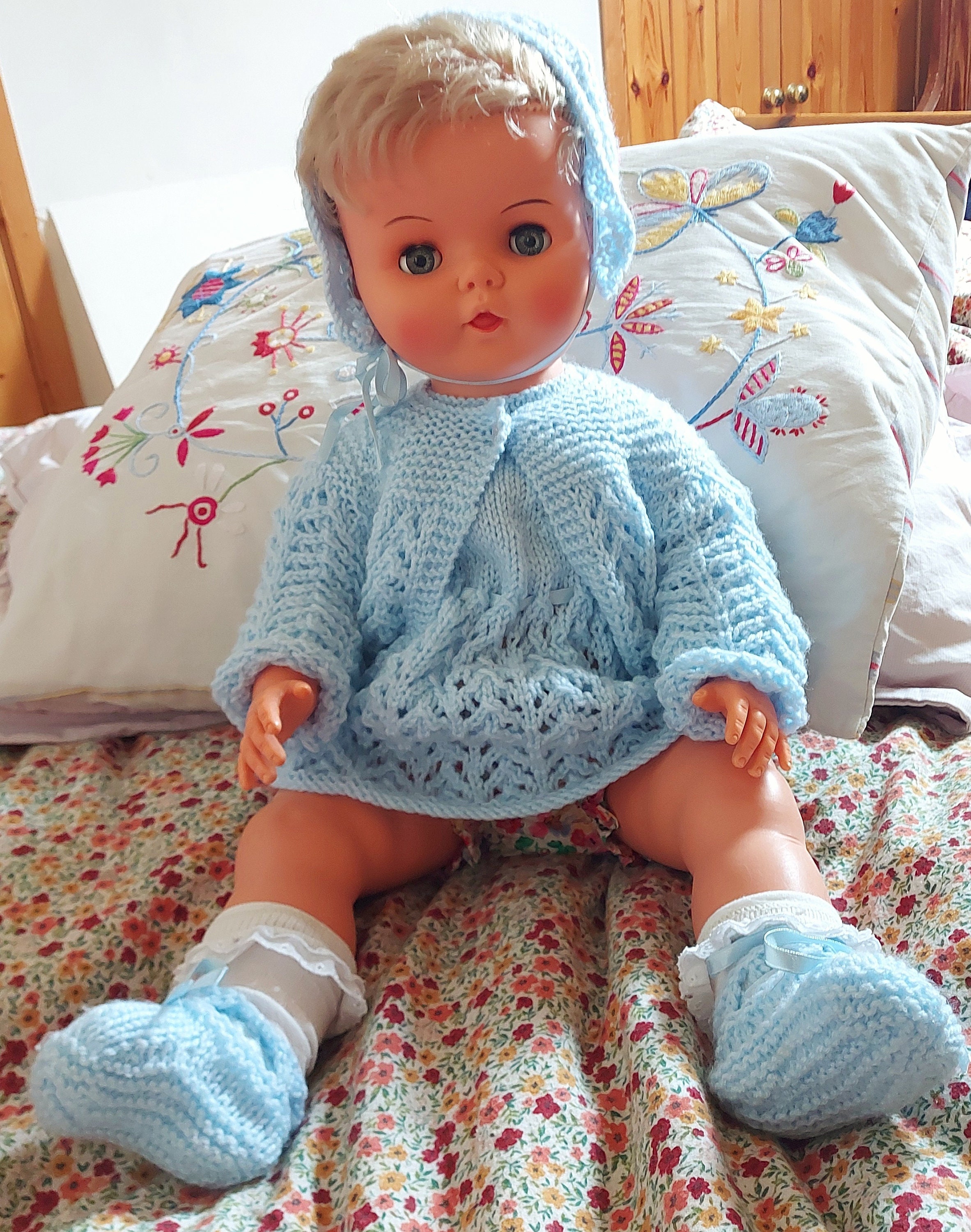 Large Vintage Blue Eyed Plastic Doll From the 1960's. Her Name is