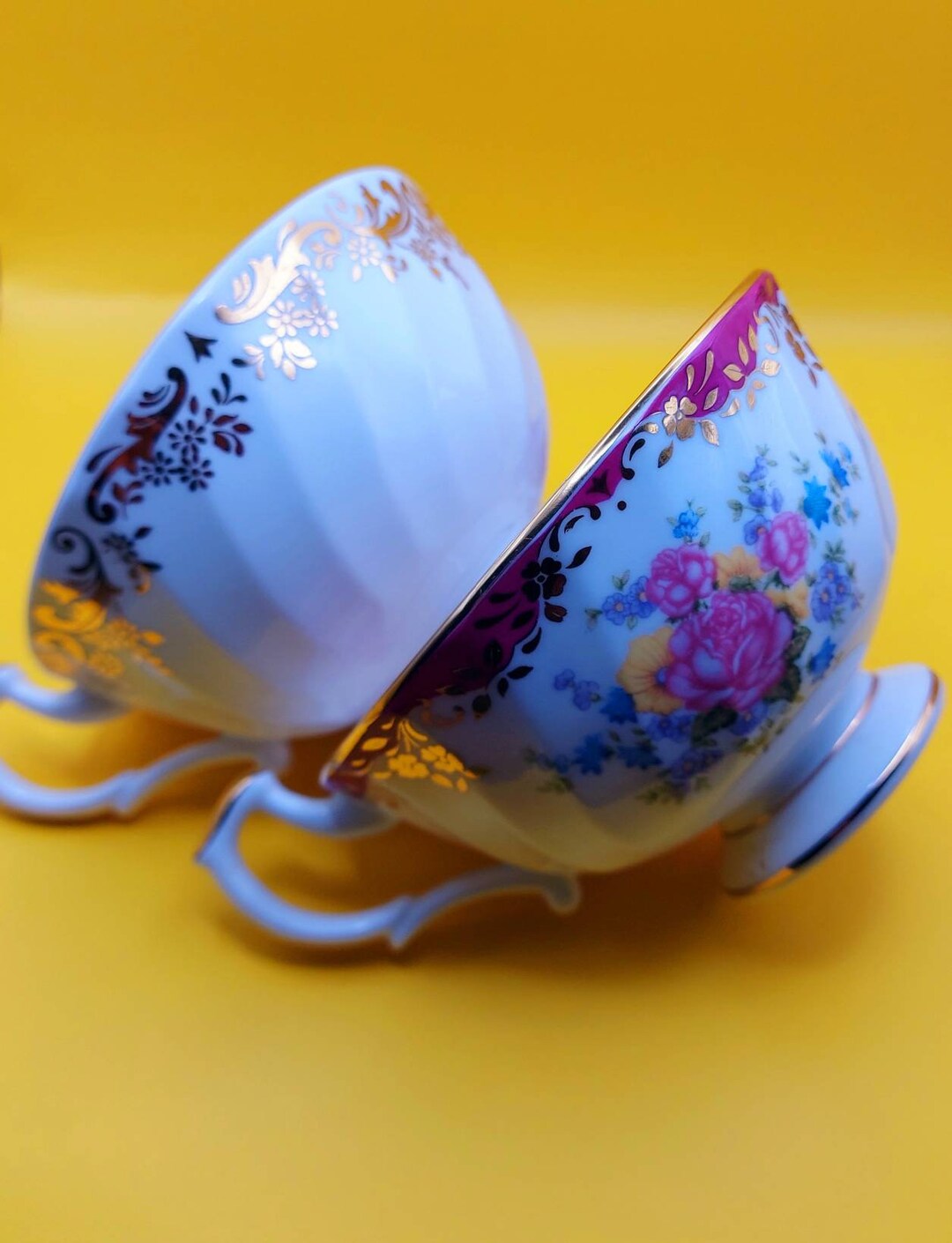 Shabby Chic Vintage Fine Bone China Tea/coffee Cups. Very Etsy