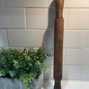 Antik primitiv handdrejad kavel