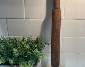 Antique Primitive Hand Turned Rolling Pin