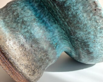 Blue Pedestal Bowl