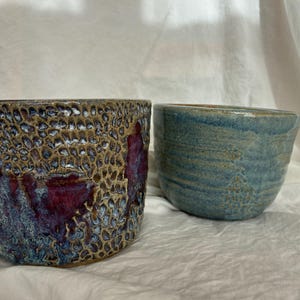 Textured Small Planter, Ceramic Pottery Home Decor